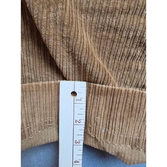 Vtg Bachrach Mens Pleated Corduroy Pants Trousers 33x29.5 Tapered Caramel Brown - Picture 7 of 10